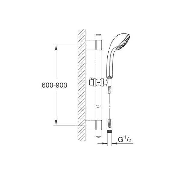 Душовий комплект Grohe Relexa 28941000, фото , изображение 2