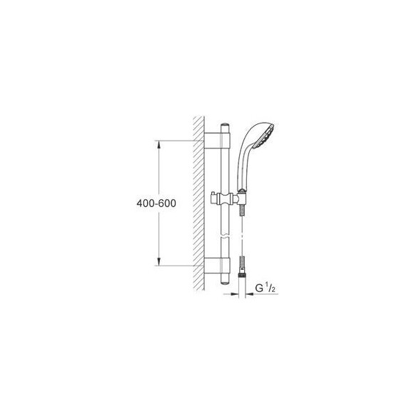 Душовий гарнітур на 4 види струменя Grohe Relexa 28944000, фото , изображение 2