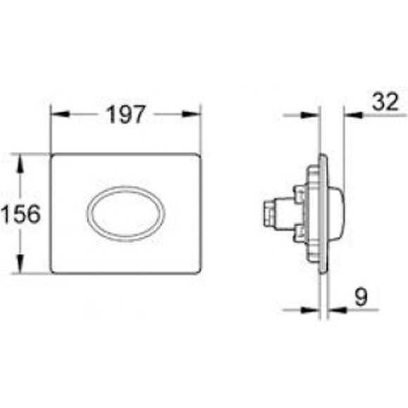 Клавиша смыва Grohe Skate & Skate Air 38565P00, фото 2