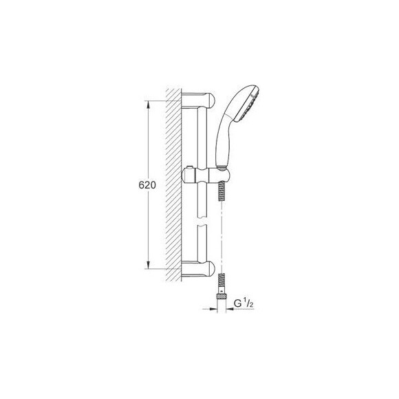Душовий гарнітур Grohe Tempesta 27795000, фото , изображение 2