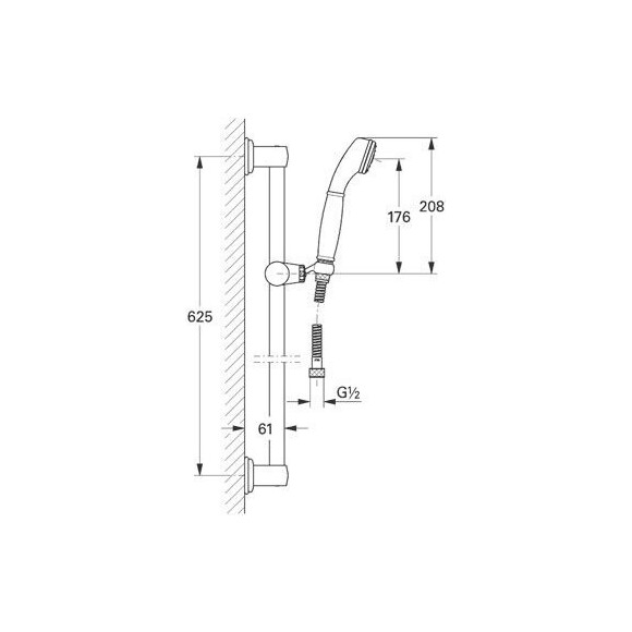 Душовий гарнітур Grohe Sinfonia 28975000, фото , изображение 2