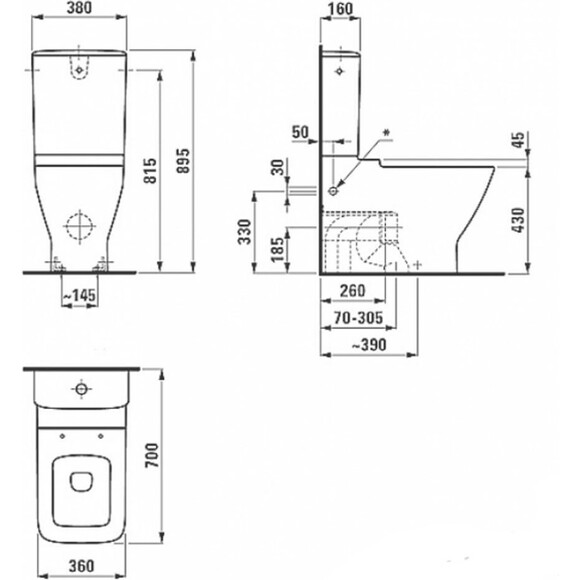 Підлоговий унітаз Laufen Palace H8247060000001, фото , изображение 6
