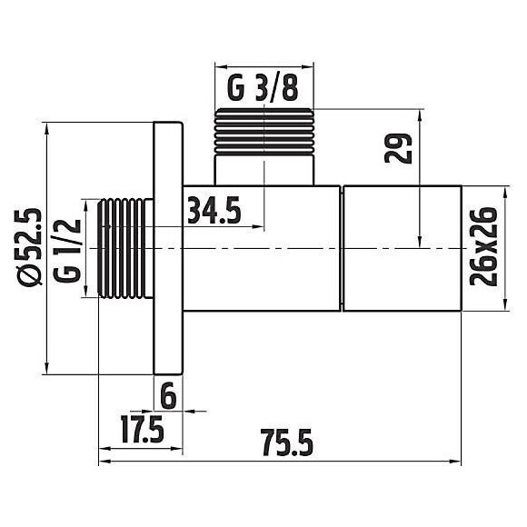 Підключення для душового шлангу Ferro Chrome Z293, фото , изображение 2