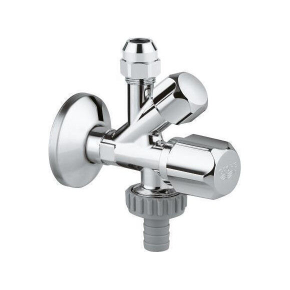 Угловой вентиль комбинированный 1/2" - 3/8" Grohe 22036000, фото 2