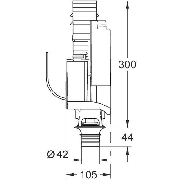 Змивний клапан для бачка Grohe 38736000, фото , изображение 2