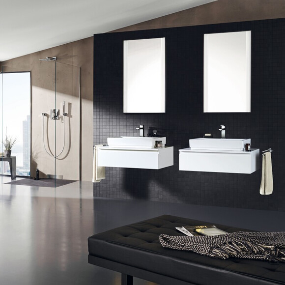 Раковина накладна 60 см Grohe Cube Ceramic 3947700H, фото , изображение 4