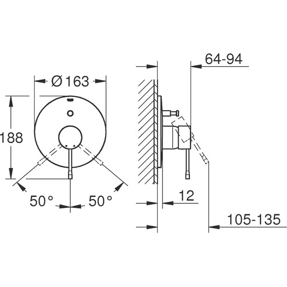 Смеситель для ванны Grohe Essence New 19285DL1, фото 2
