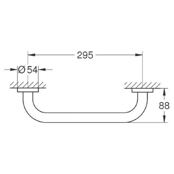 Поручень настінний Grohe Essentials 40421001, фото , изображение 2
