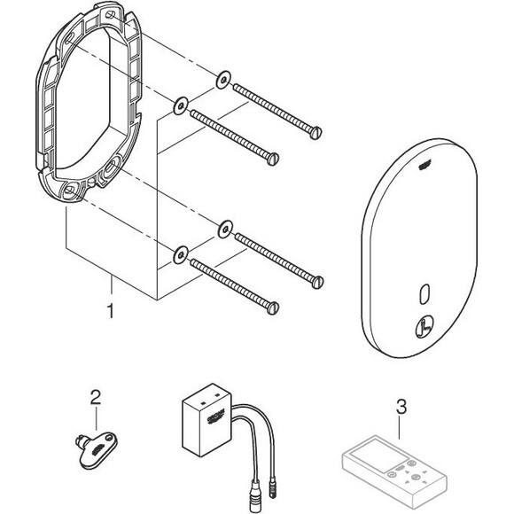 Змішувач для душу Grohe Euroeco Cosmopolitan E 36415000, фото , изображение 3