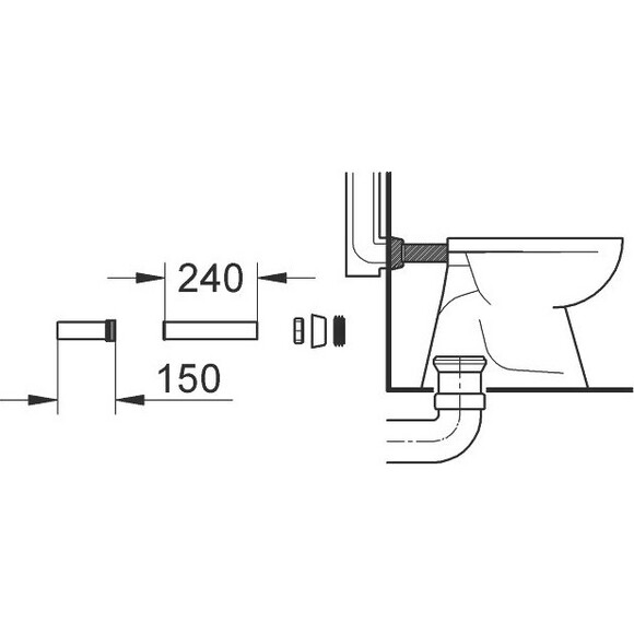 Впускний гарнітур Grohe Rapid Sl 37102SH0, фото , изображение 2