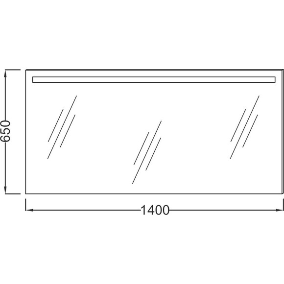Зеркало с подсветкой 140 см Jacob Delafon Parallel EB1420-NF, фото 2