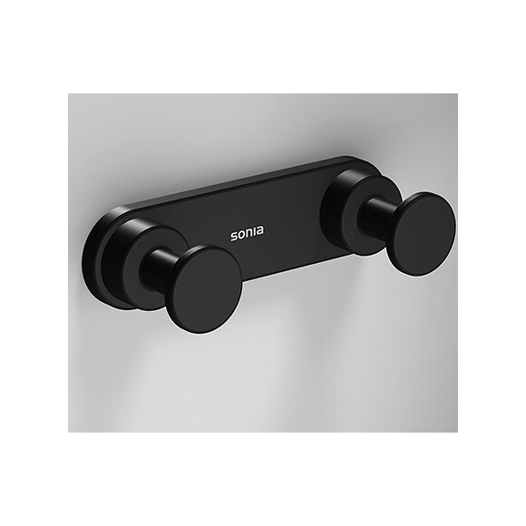 Крючок двойной Sonia Tecno Project Black 172320, фото 