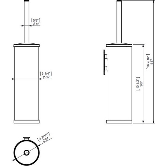 Йоржик туалетний Sonia Tecno Project White 175918, фото , изображение 2