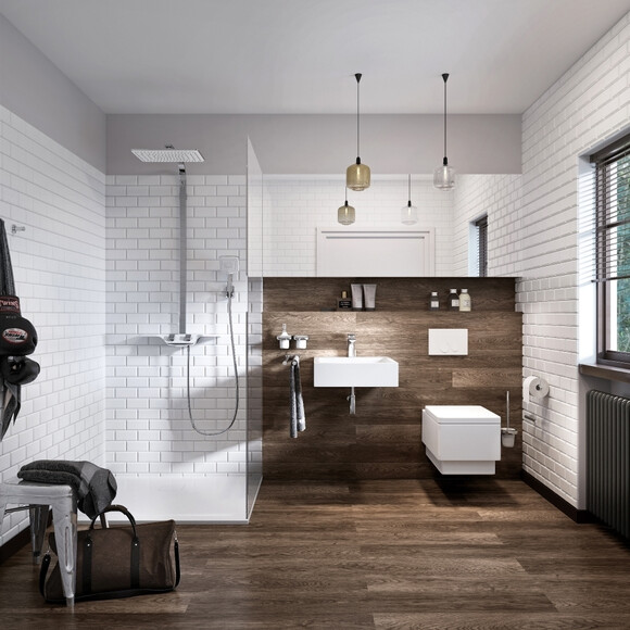 Термостатична душова система Kludi Cockpit 8020091-00 (з поличкою), фото , изображение 9