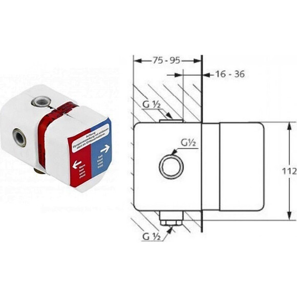 Набор смесителей для ванны Kludi Pure And Easy 376300565, фото 4