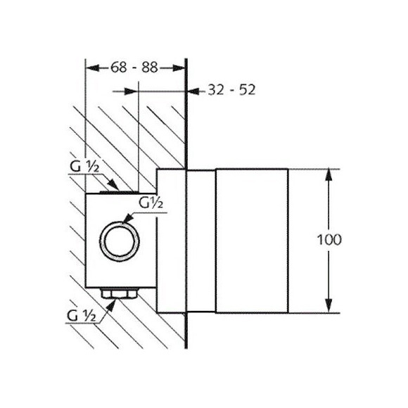 Вбудована частина Kludi Pure And Easy 38828, фото , изображение 2
