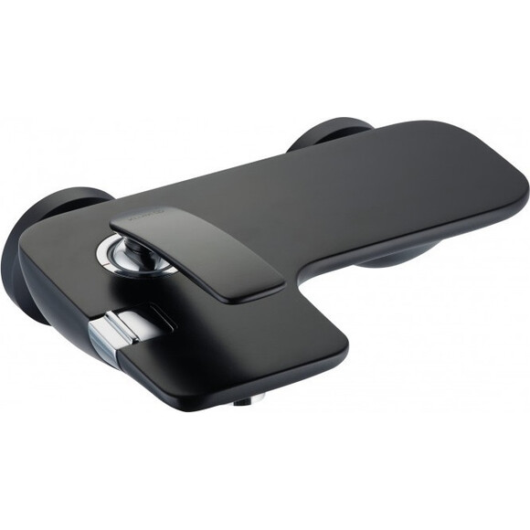 Смеситель для ванны Kludi Balance 524458775 (черный, с полочкой), фото 