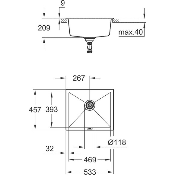 Мойка для кухни Grohe K700 31654AP0, фото 5