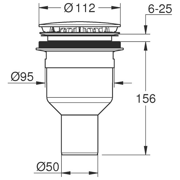 Сифон для піддону Grohe 49533000, фото , изображение 2