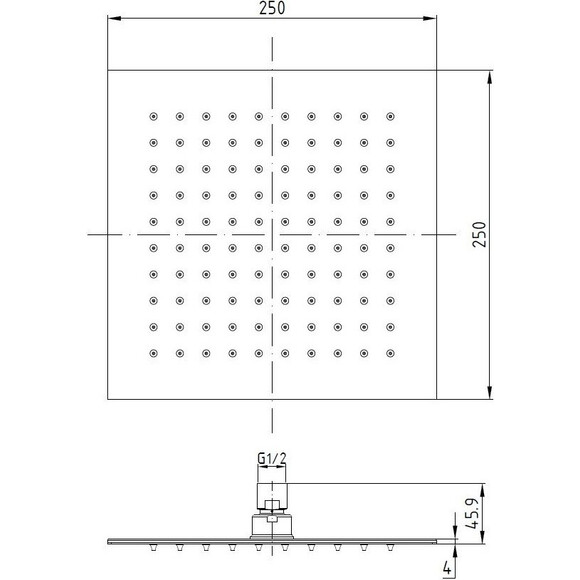 Верхний душ Volle 16008103, фото 2