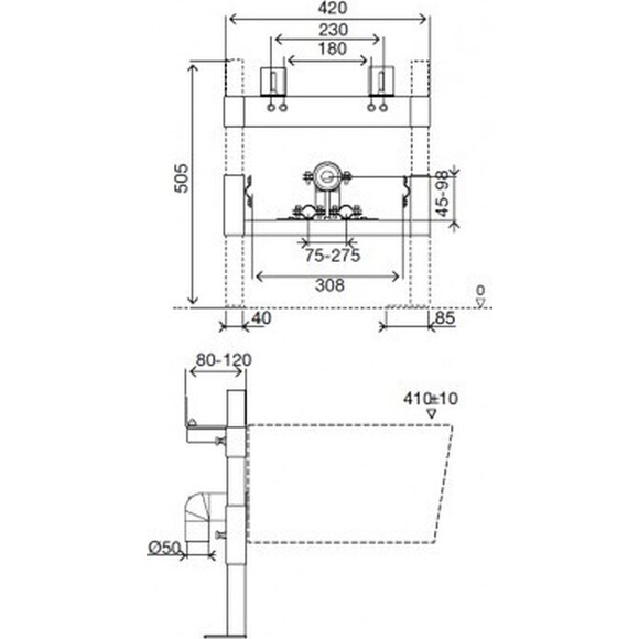 Інсталяція для біде Volle 131050, фото , изображение 2