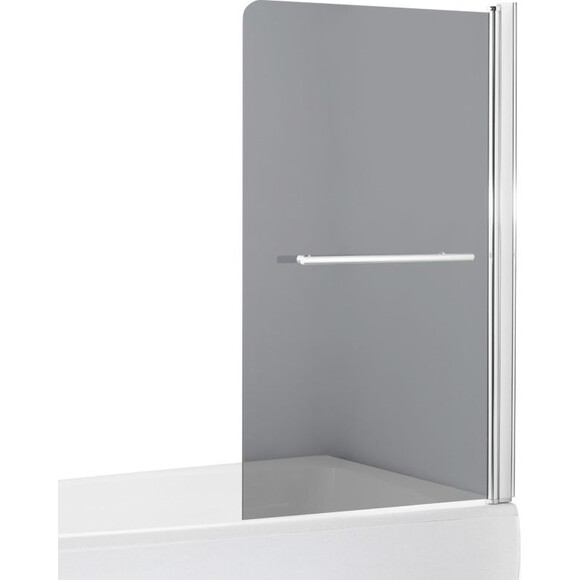 Ширма для ванны 80 см Eger 599-02R grey, фото 