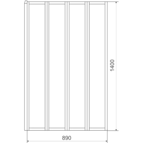 Ширма для ванны 89 см Eger 599-110, фото 9