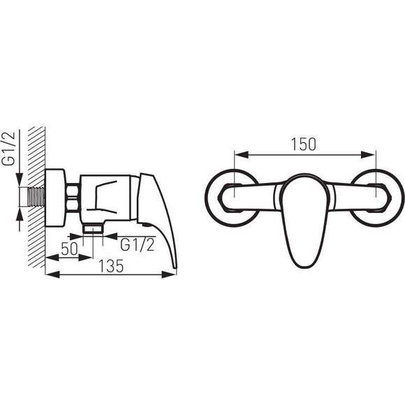 Смеситель для душа Ferro One BFO7, фото 9