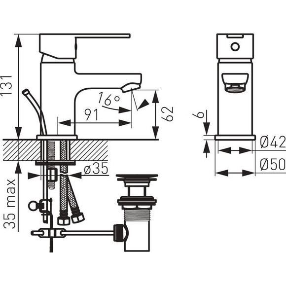 Смеситель для раковины Ferro Savio BSV2, фото 6