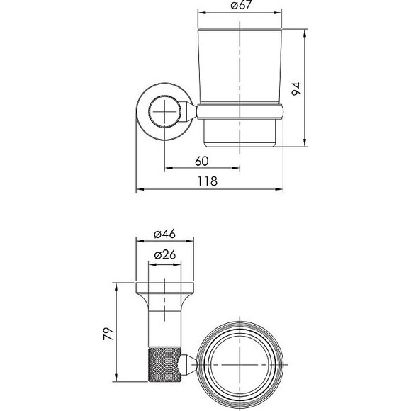 Склянка для зубних щіток Imprese Brenta ZMK091908230, фото , изображение 2