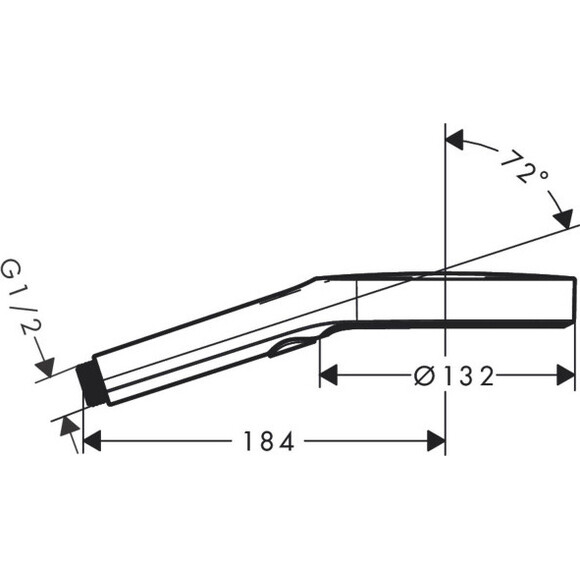 Ручной душ Hansgrohe Rainfinity 26864000, фото 2
