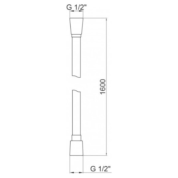 Шланг для душа Qtap Hadice QTHADPVC160B (160 см, черный), фото 2