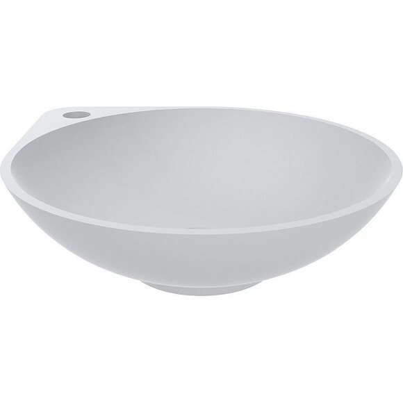 Miraggio Florence 0000198 Умивальник накладний круглий 46x40 см, білий матовий, Колір виробника: білий матовий, Технологія виробництва: Miramarble Matt, фото , изображение 2