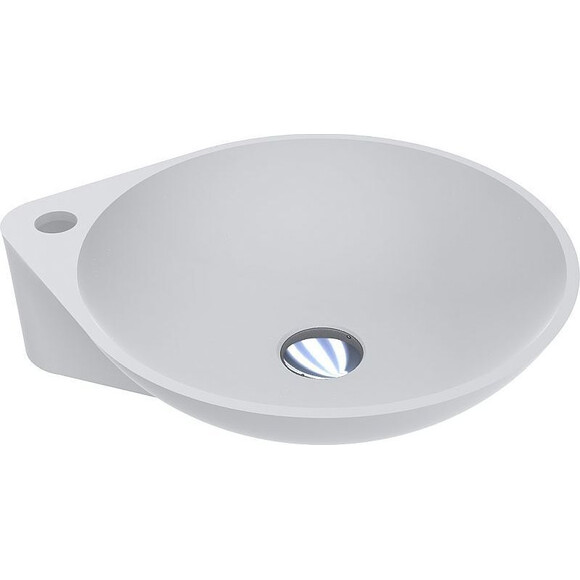 Miraggio Florence 0000198 Умивальник накладний круглий 46x40 см, білий матовий, Колір виробника: білий матовий, Технологія виробництва: Miramarble Matt, фото 
