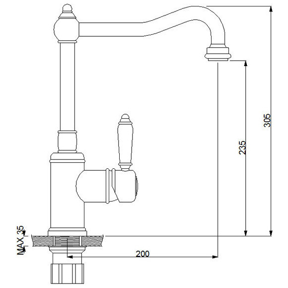 Змішувач для кухні Newarc Elite 130531, фото , изображение 5