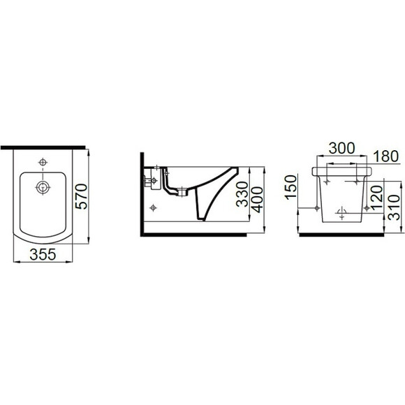 Біде підвісне Idevit Vega 2806-0305, фото , изображение 3