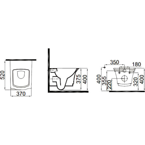 Безобідковий підвісний унітаз Idevit Neo Classic 3304-0616, фото , изображение 5
