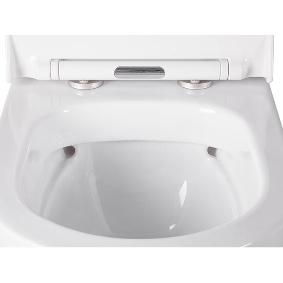 Безободковый подвесной унитаз Idevit Alfa SETK3104-2616-001-1-6000 (c сиденьем), фото 4