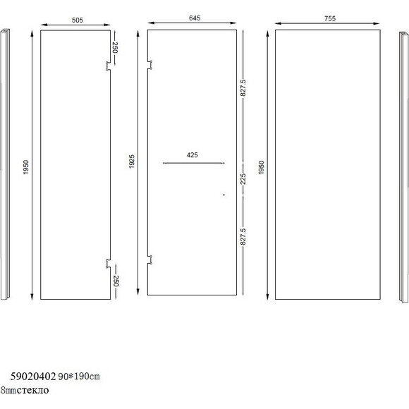 Душевая кабина без поддона 120x80 Asignatura Vik 59020402 (профиль черный матовый , стекло прозрачное), фото 4