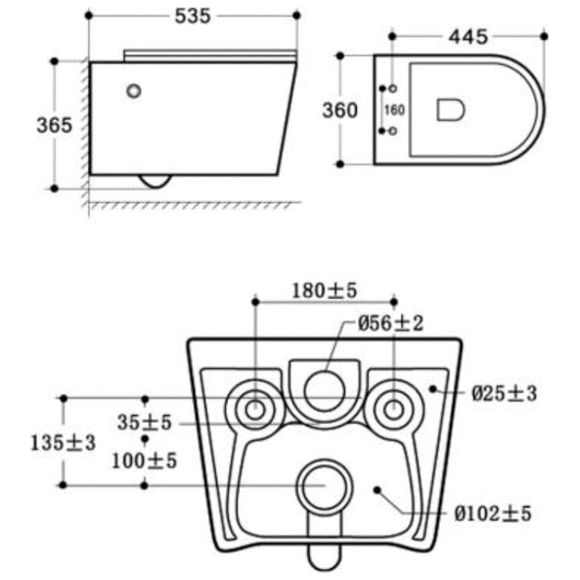 Безобідковий підвісний унітаз Asignatura Simple Bend Rimless 37852805 (з сидінням, функцією біде та змішувачем), фото , изображение 3