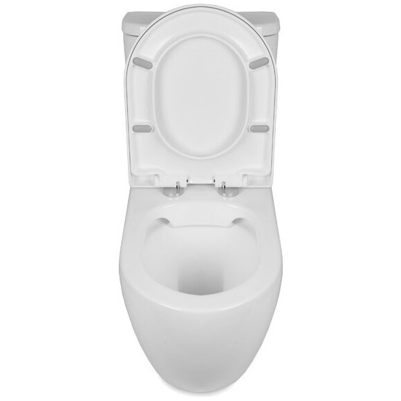 Безобідковий унітаз-компакт Rimless Newarc Modern 3822W NEW (з сидінням), фото , изображение 8