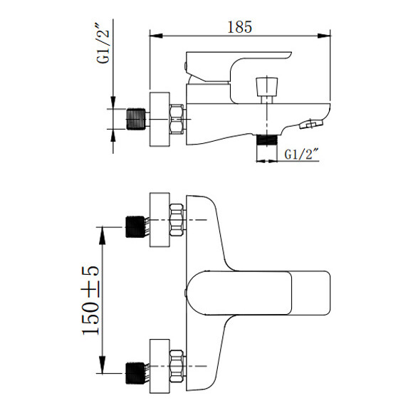 Смеситель для ванны Asignatura Delight 75502800, фото 9