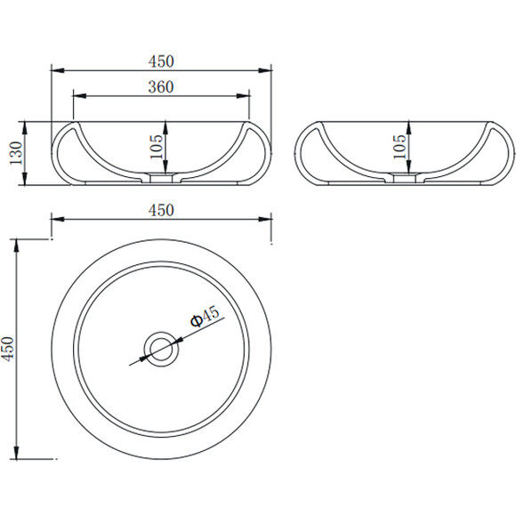 Умывальник 45 см Asignatura Delight 75731604, фото 5