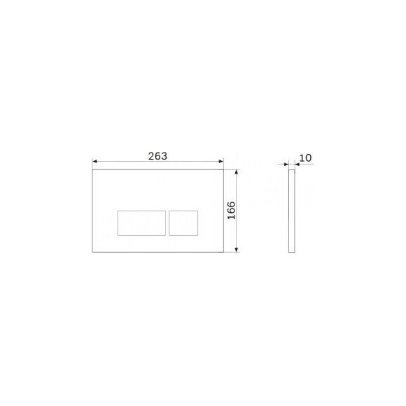 Клавіша для інсталяції Am.Pm Fit S I050138 (чорна матова), фото , изображение 3