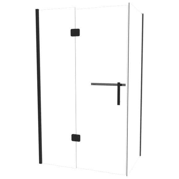 Душевая кабина без поддона 120x80 Asignatura Vik 59020402 (профиль черный матовый , стекло прозрачное), фото 3