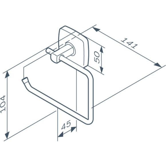 Тримач для туалетного паперу без кришки Am.Pm Gem A9034122 (чорний), фото , изображение 7