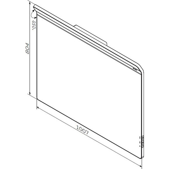 Зеркало с LED подсветкой 100 см Am.Pm Inspire 2.0 M50AMOX1001SA (с системой антизапотевания), Доступные размеры: 100, фото 6