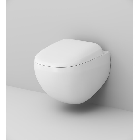 Безободковый подвесной унитаз Am.Pm Sensation Flashclean C301700WH (без сиденья), фото 4