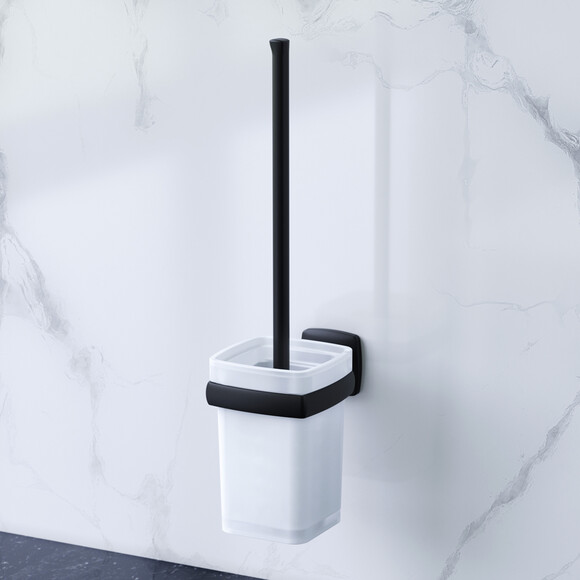 Стойка с туалетной щеткой Am.Pm Gem A9033422 (черная), фото 2