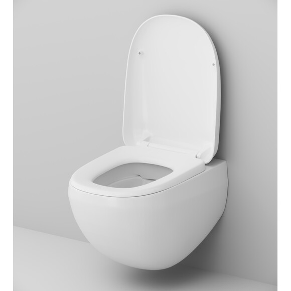 Безободковый подвесной унитаз Am.Pm Sensation Flashclean C301700WH (без сиденья), фото 6